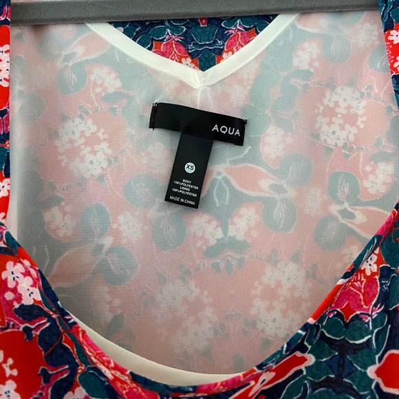 Aqua off the shoulder top - Picture 2 of 3